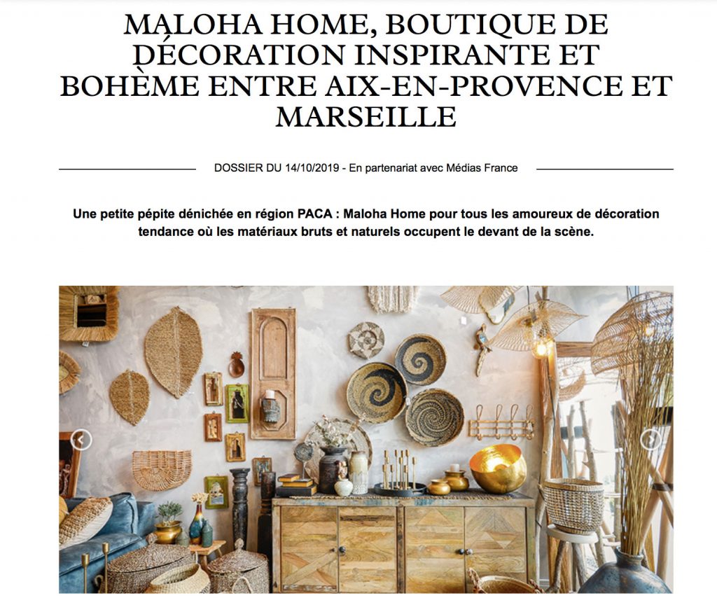 Plateaux muraux en jonc de mer S et M – Maloha Decoration bouc bel air –  boutique décoration