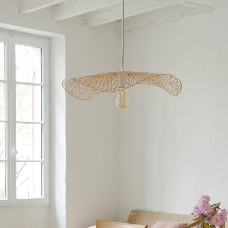 suspension abat jour libellule