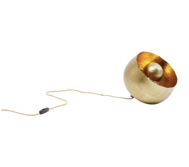 lampe ronde dorée apollon