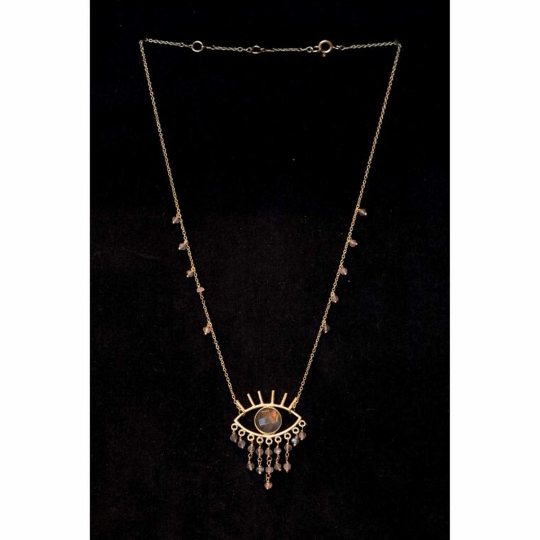 Collier oeil avec perles
