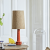 ABAT JOUR POUR LAMPE EN SOIE MARRON
