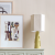 Pied de lampe en céramique vert