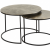 Tables basses Palma Laiton set de 2 D75xH50cm
