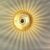 APPLIQUE MURALE EN VERRE GRACE golden hour diam 20cm