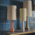 Pied de lampe moutarde en grés HK LIVING