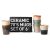 Coffret de 6 tasses à café en céramique
