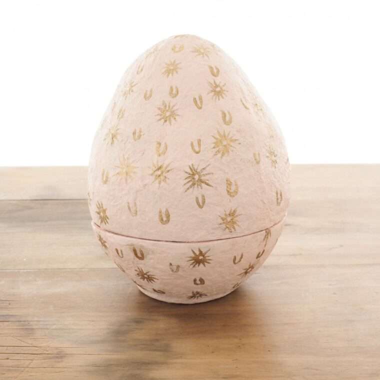 Déco oeufs de Pâques en papier mâché 2 modèles – Image 2