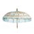 Parasol bleu en lin style bohème 184 x 255 cm