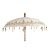 Parasol blanc et violet en lin style bohème 184 x 255 cm