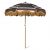Parasol en bois de hêtre à rayures brun 200 x 230 cm