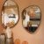 Miroir Baron en fer doré S ET M RETRAIT MAG UNIQUEMENT