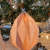 Suspension Kashmir en lin terracotta et naturel 39 x H53 cm