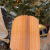 Suspension Raita en lin terracotta et naturel 38 x H41 cm