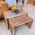 Set de 2 tables basses Agra en teck recyclé RETRAIT MAG UNIQUEMENT