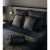 Coussin Mohair kaki et noir de la marque français PODEVACHE 45×45 cm