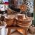 VAISSELLE BOIS DE MANGUIER NACRE : COUVERTS, COUPELLE, BOL ET PLAT