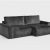Canapé sofarev gris extensible en velours côtelé 204 x 105 x 83 cm RETRAIT MAG UNIQUEMENT