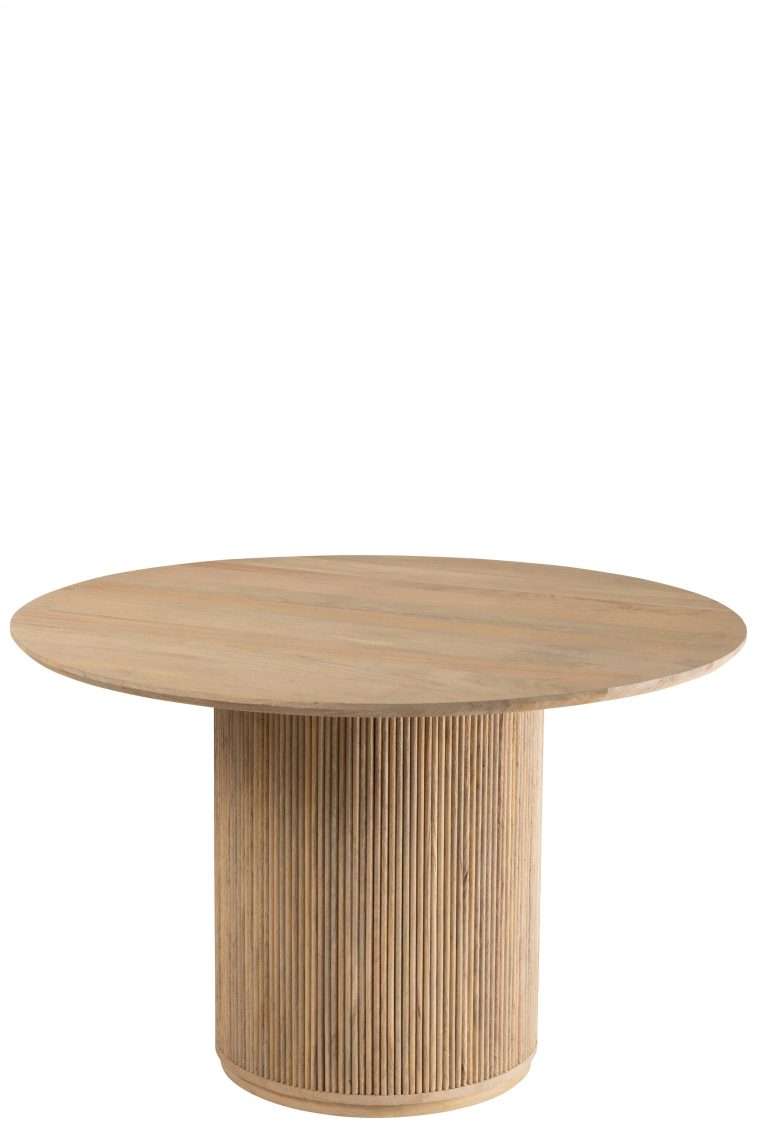 table ronde bois de manguier