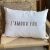 Coussin broderie L’amour Fou 40 x 60 cm