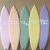 Planche de surf décorative Pastel h 160 cm