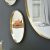 Miroir rond en laiton diam 40 cm