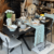 Table de repas Nina en bois de manguier noire 200 x 100 x H75 cm RETRAIT MAG UNIQUEMENT