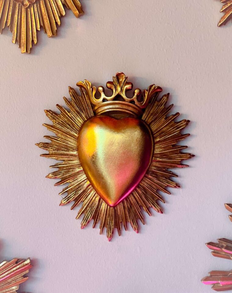 ex voto doré emde résine or décoration murale aix en provence