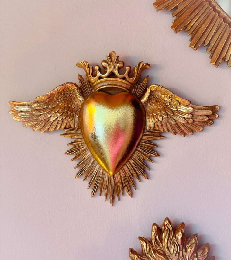 ex voto doré emde résine or décoration murale aix en provence