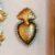 Ex voto strass 7,5 x H 12,5 cm