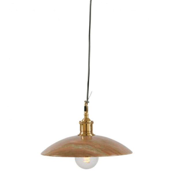 Suspension marbre rose D30x6cm