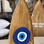 planche de surf oeil grec en bois decoration