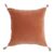 Coussin MATTEO en velours de coton et lin – Blush – 50 x 50 cm