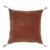 Coussin MATTEO en velours de coton et lin – Orange Brûlée – 50 x 50 cm