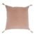 Coussin MATTEO en velours de coton et lin – Rose – 50 x 50 cm