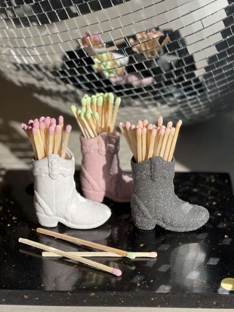 allumette boots Santiag matches decoration accessoire bouc bel air Aix en Provence