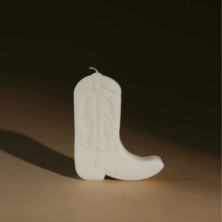 bougie Nashville boots santiag parfumée decoration idée cadeau