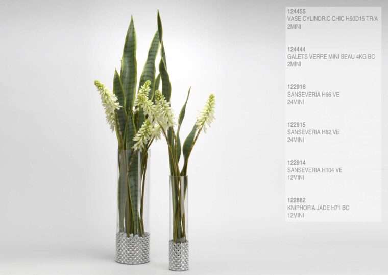 KNIPHOFIA JADE fleurs artificielles bouquet