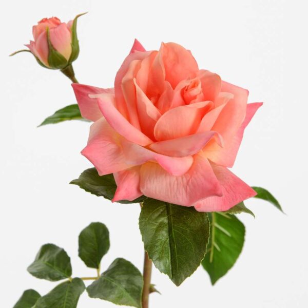 ROSE MELODY REALITY corail fleurs artificielles bouquet