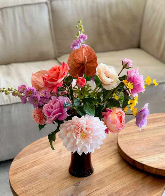 bouquet de fleurs artificielles réalistes decoration