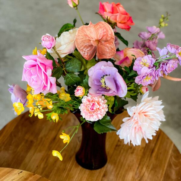 bouquet de fleurs artificielles réalistes decoration