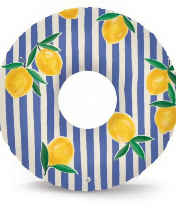 bouée gonflable Capri citron été piscine accessoires stylé