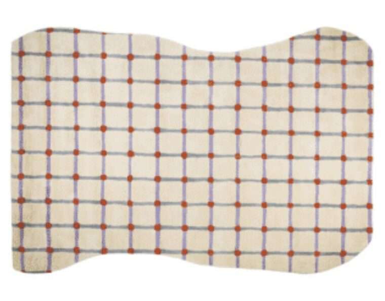 tapis tufté coton géométrique lumi textiles