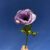 ANEMONE COURONNE REALITY Mauve H 44cm