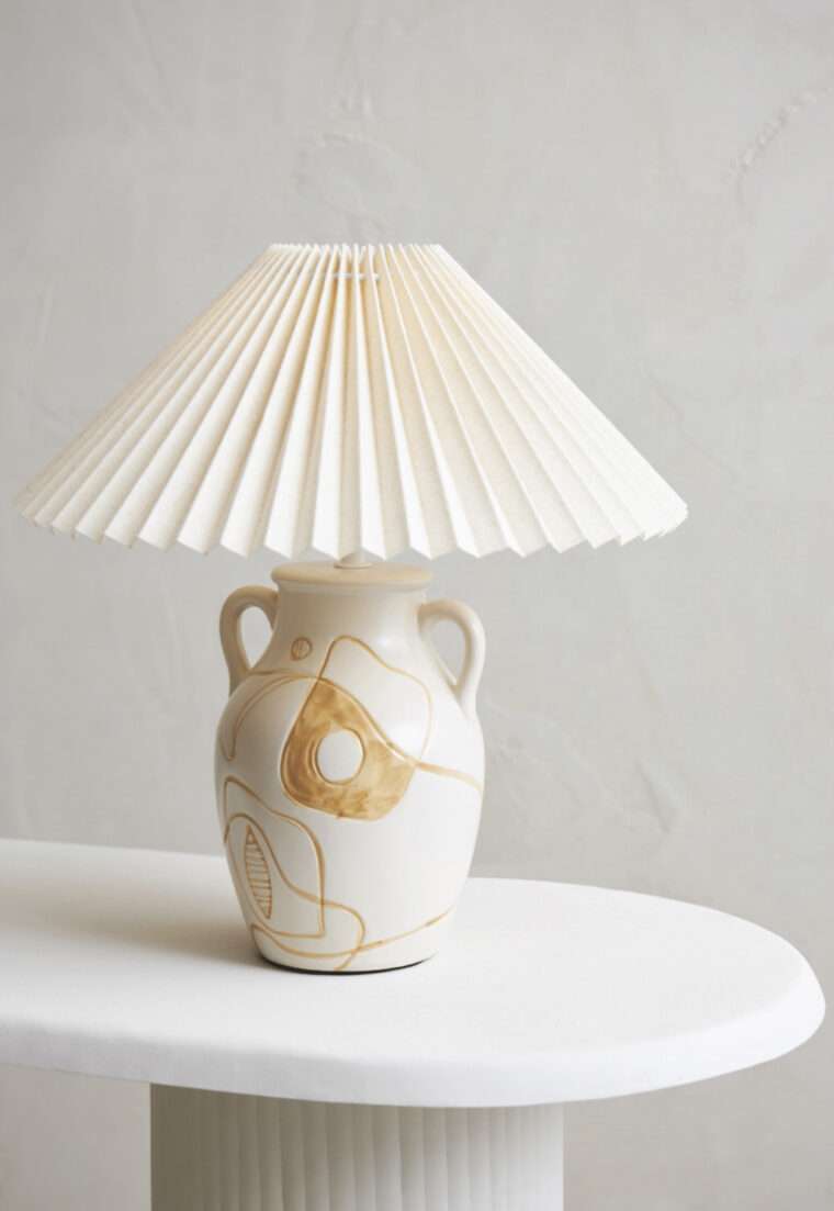 lampe à poser greeka céramique sema yliades decoration luminaire