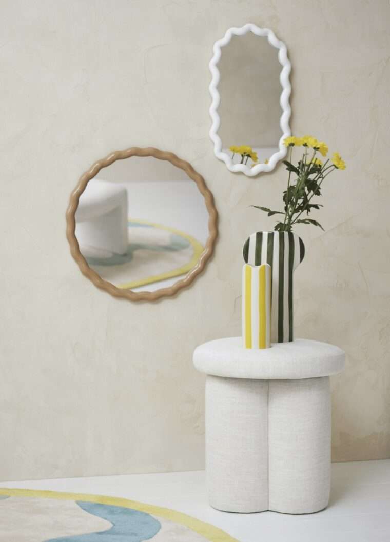 miroir organique Candy blanc guimauve decoration sema yliades