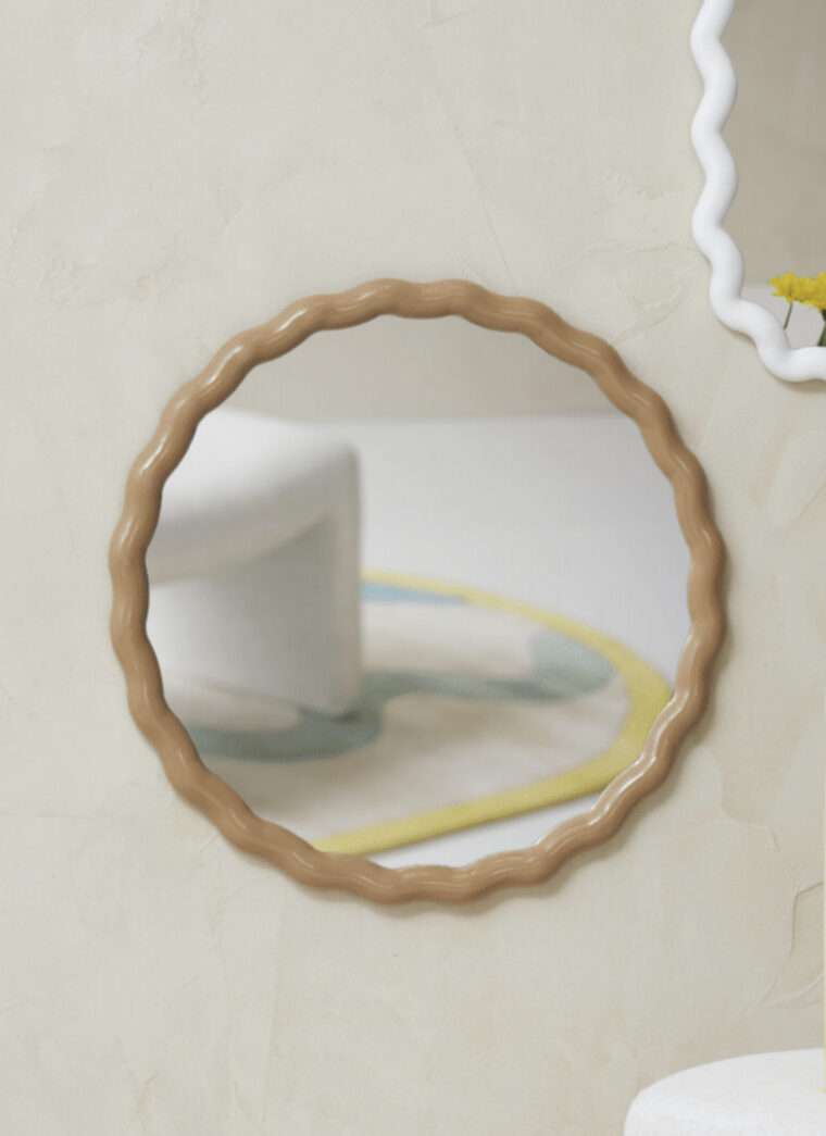 miroir organique Candy blanc guimauve decoration sema yliades