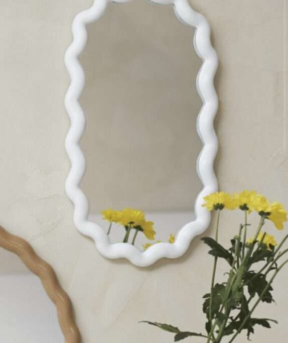 miroir organique Candy blanc guimauve decoration sema yliades