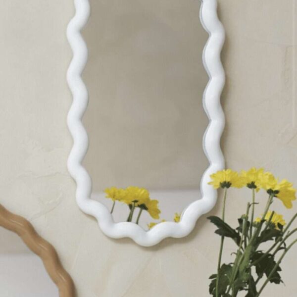 Miroir Funky blanc 27.5 x 49cm