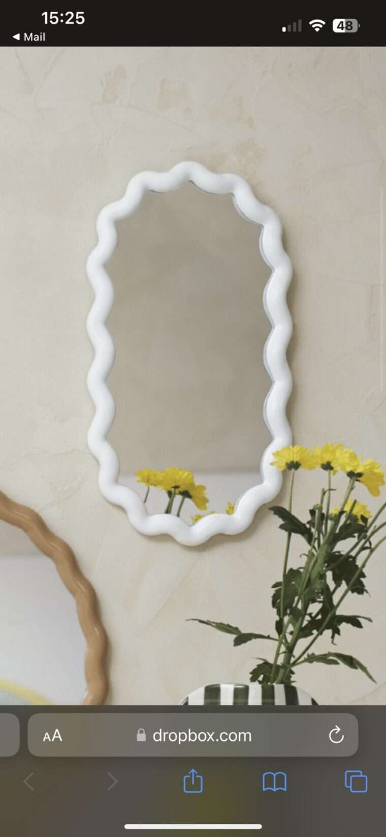 miroir organique Candy blanc guimauve decoration sema yliades