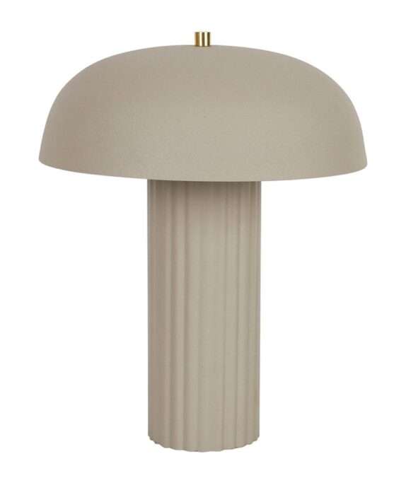 lampe champignon arty gris beige